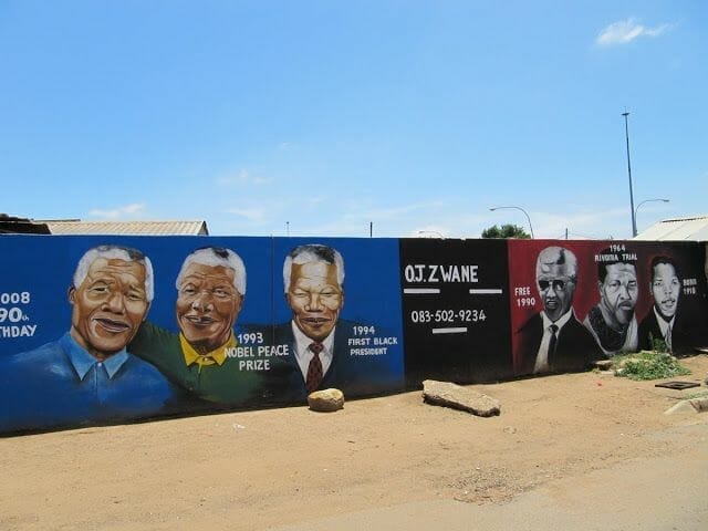 Soweto dibujos de Mandela