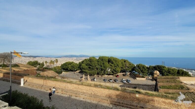 vistas del castillo de Montjuïc