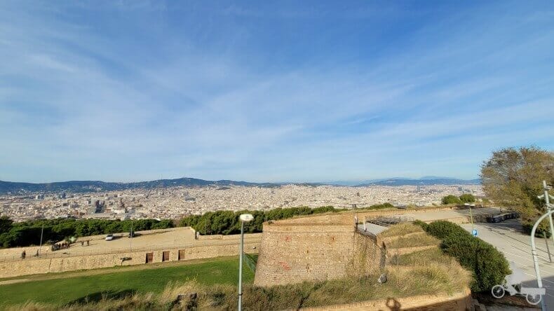vistas del castillo de Montjuïc