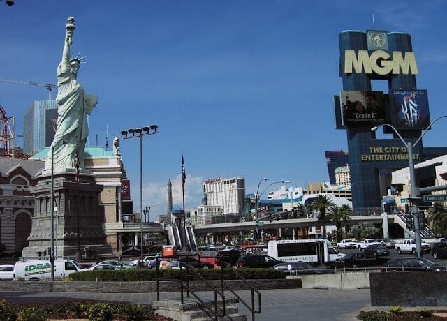 viaje a Las vegas en el strip