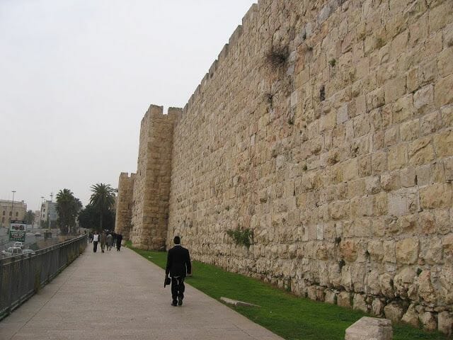muro de la vieja Jerusalen puerta de Jaffa - qué ver en Jerusalén en 2 días
