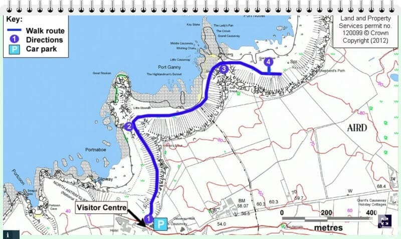 Ruta azul de la Calzada del Gigante