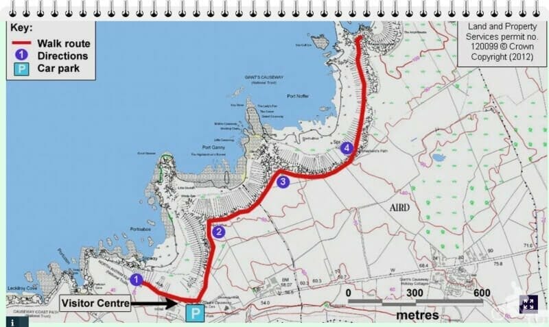 Ruta roja de la Calzada del Gigante