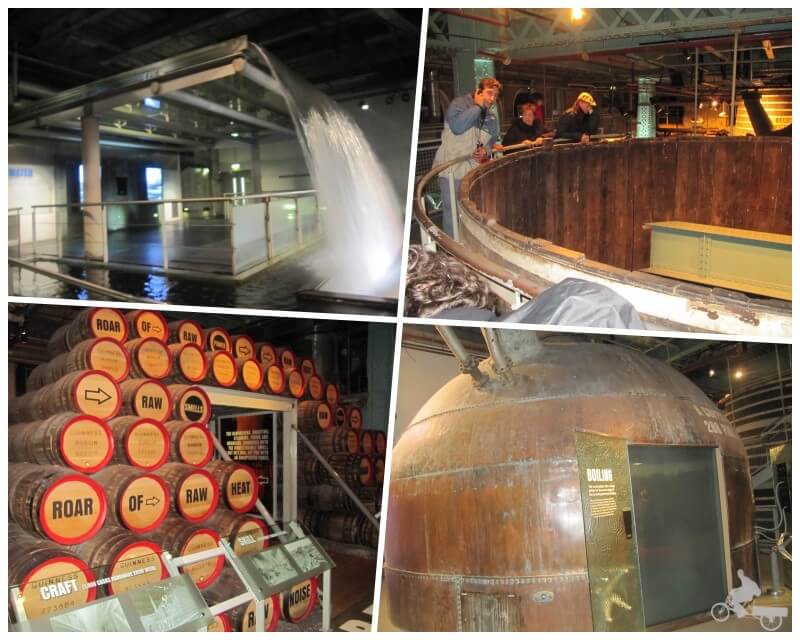 elaboración de la cerveza guinness en la fábrica
