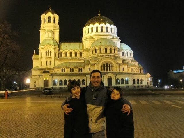 sofia Aleksander Nevski de noche Iglesia Rusa, Santa Sofía