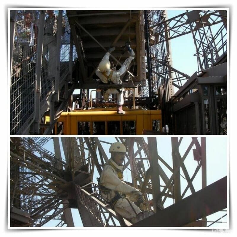 subir a la torre eiffel por los escalones