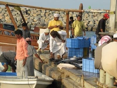 pescadores de la Península de Musandam
