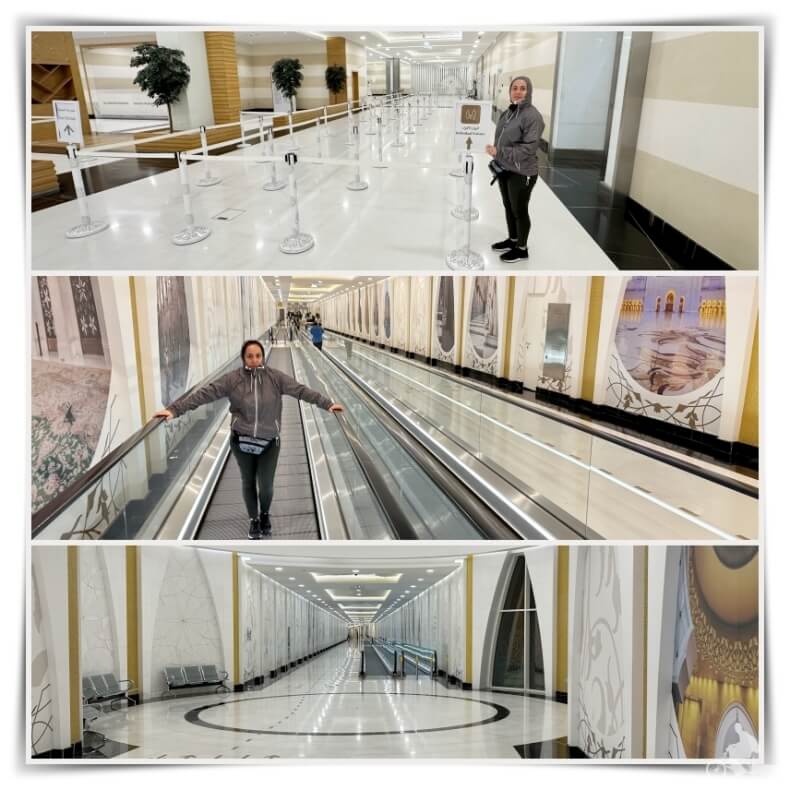 acceso a la mezquita Sheikh Zayed de Abu Dhabi
