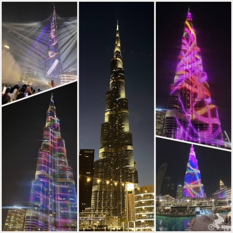 Burj Khalifa iluminado