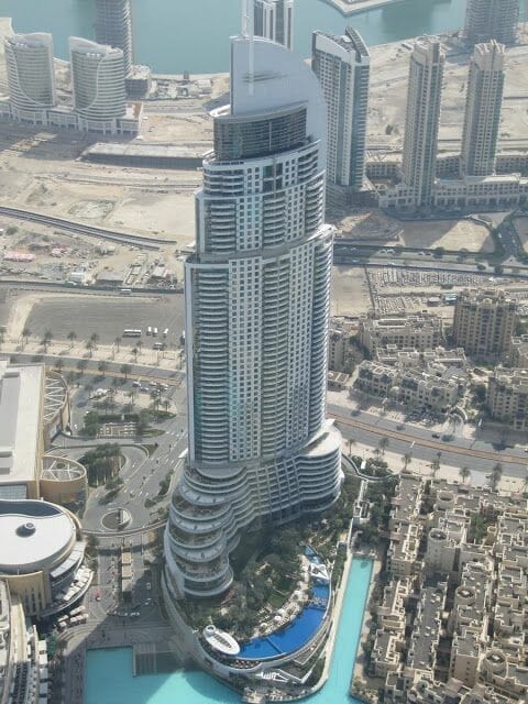 Hotel Address Downtown desde el Burj Khalifa Hotel Address Downtown Burj Khalifa desde el Burj Khalifa