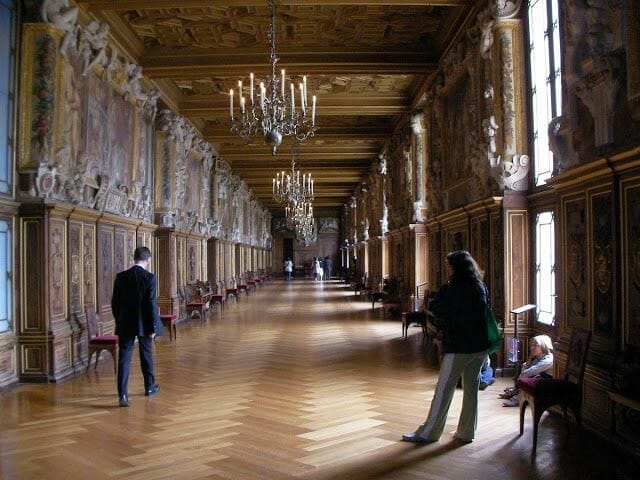galería de Francisco I Palacio de Fontainebleau