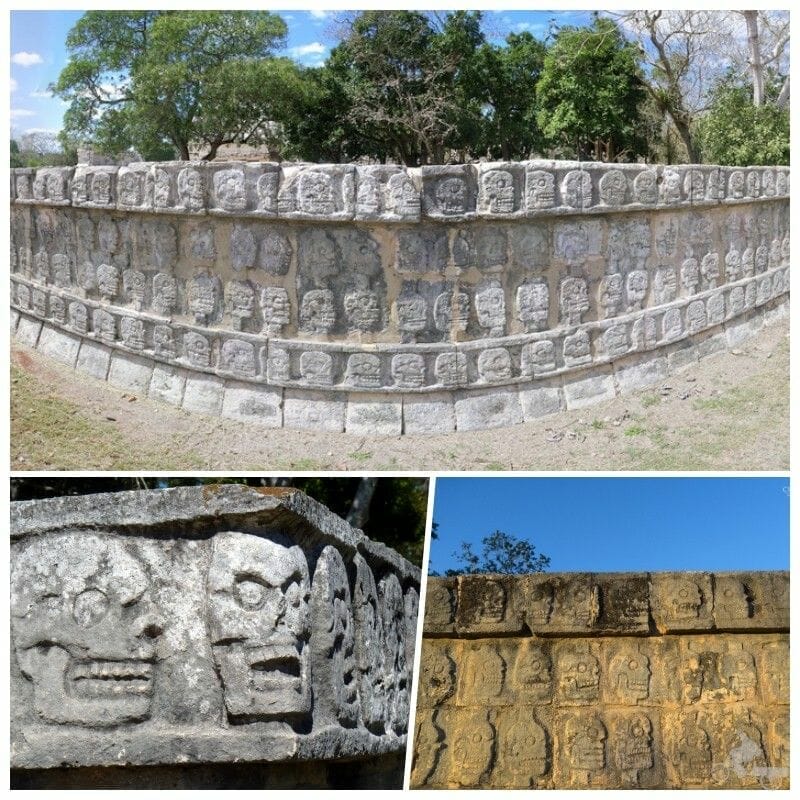 tzompantli plataforma craneos