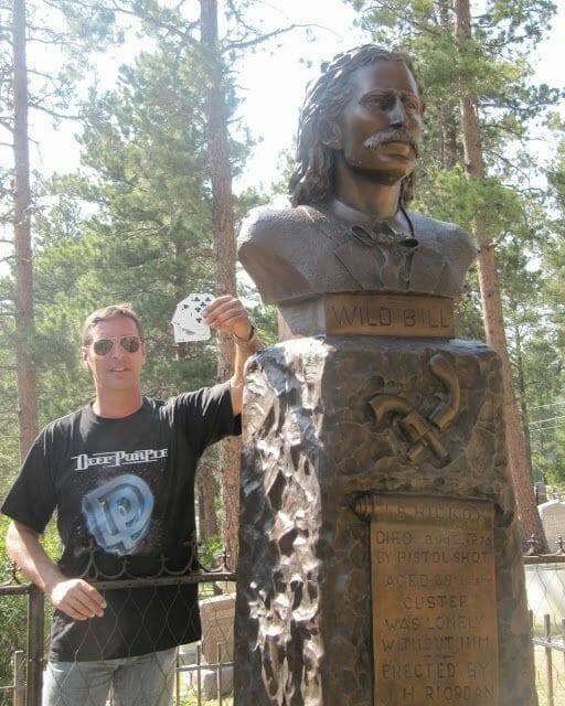 Tumba de Wild Bill la mano del muerto