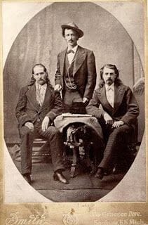 Wild Bill, Texas Jack y Buffalo Bill Cody en 1873