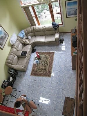 sala de estar desde arriba alojamiento en Chicago