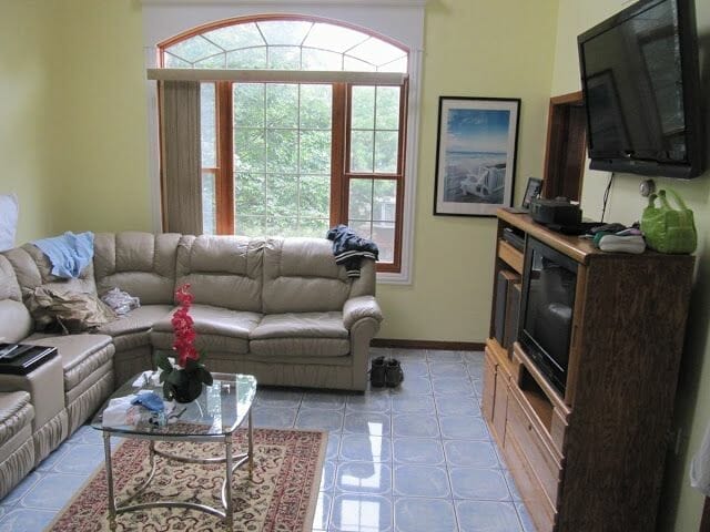 sala de estar casas de Chicago