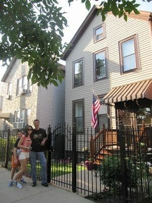 una de las casas del barrio de Bucktown apartamentos en Chicago, casas de Chicago, alojamiento en Chicago