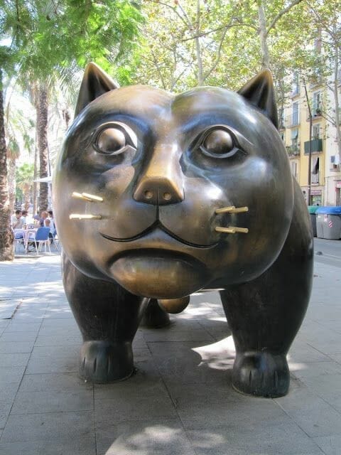 gato de botero gato botero barcelona raval