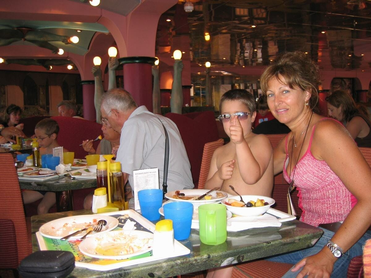 Cruceros con niños, comida