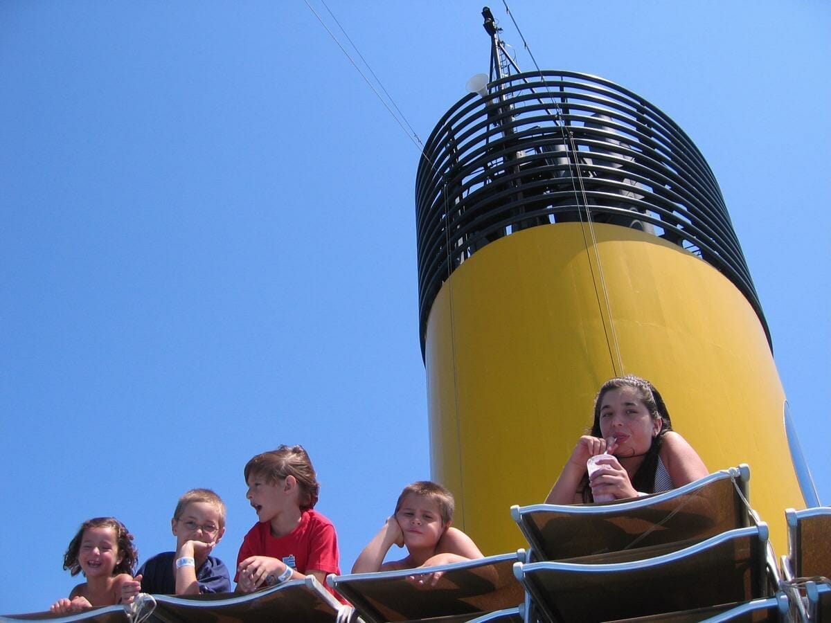 Cruceros con niños, barco