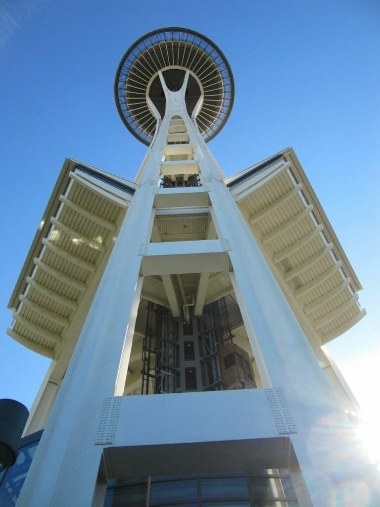 space Needle vista desde abajo