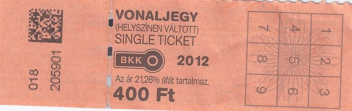 Billete Bus de Budapest