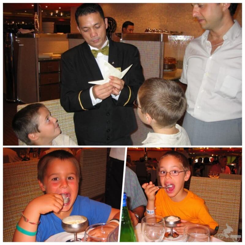crucero con niños restaurante