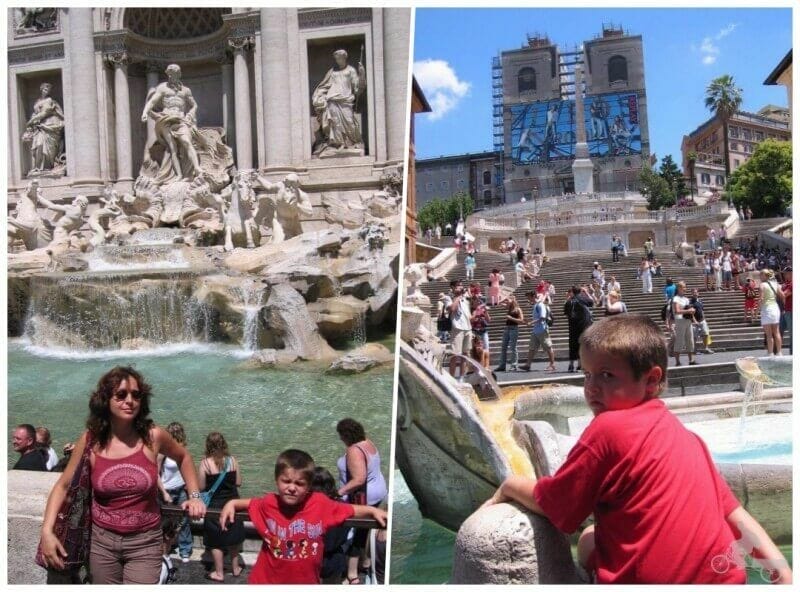 crucero con niños en roma