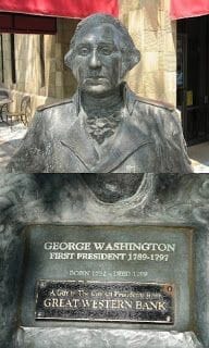 estatua de George washington en Rapid City