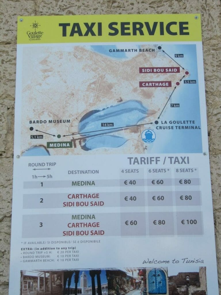 Tarifas taxi
