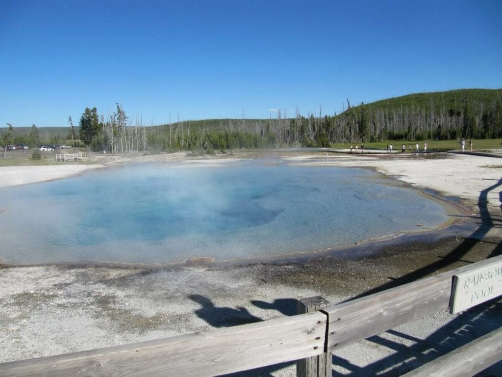 Rainbow pool - qué ver en Yellowstone en un día