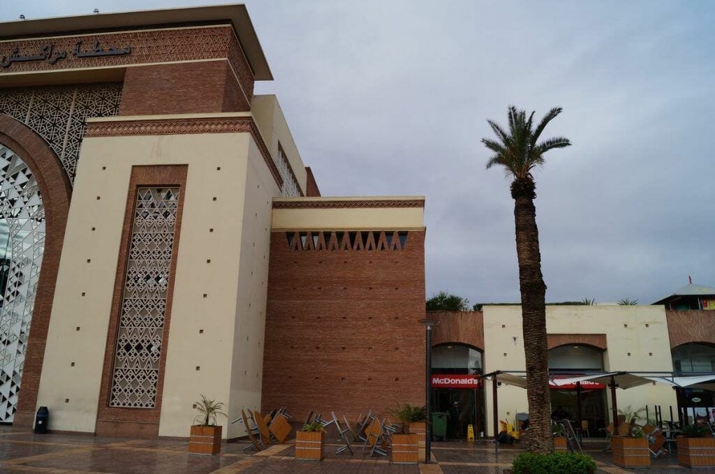 Mc Donalds de la estación de tren de Marrakech