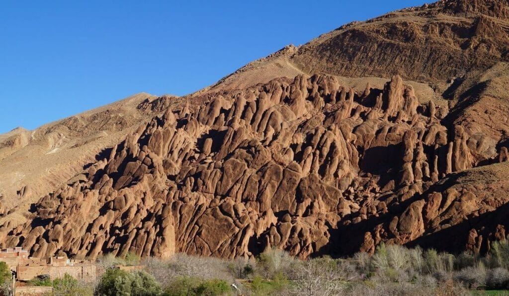 «Dedos de los monos», un paisaje rocoso conocido como «el cerebro del Atlas»