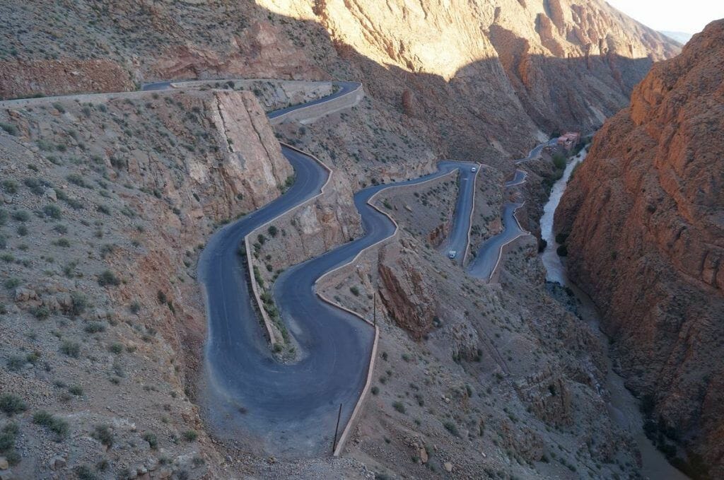 carretera gargantas del río Dadès 