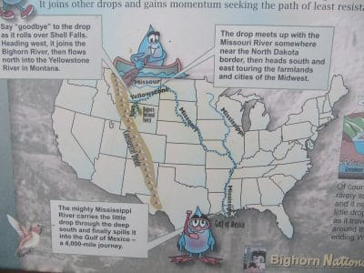 mapa río BigHorn
