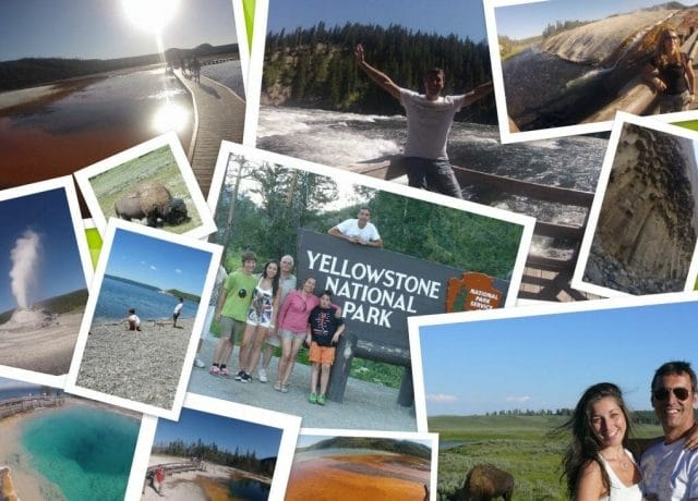 collage Yellowstone Yellowstone - viaje a Wyoming y Dakota del Sur