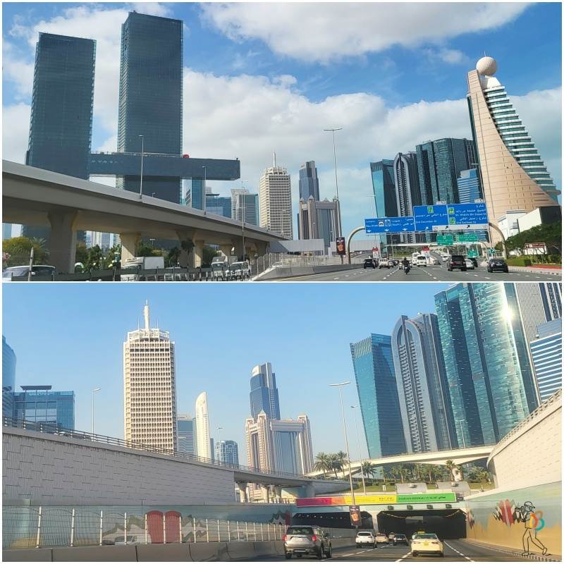 Dubai Trade Center desde la Sheikh Zayed road