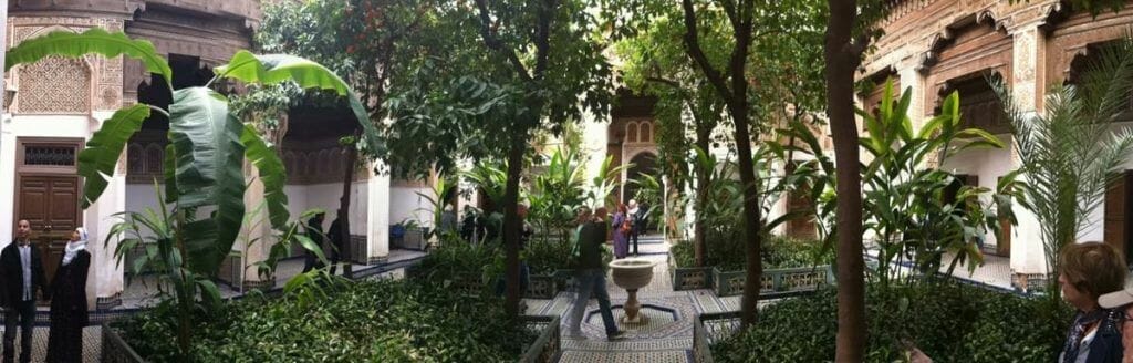 palacio bahia de Marrakech, jardines