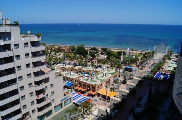 vista de la playa de Marina d´Or desde el hotel 5 estrellas Marina dor