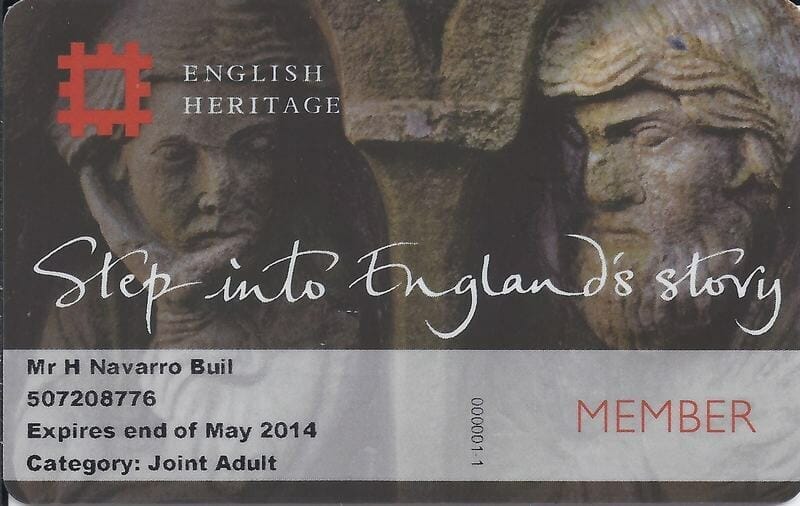 ENGLISH HERITAGE PASS