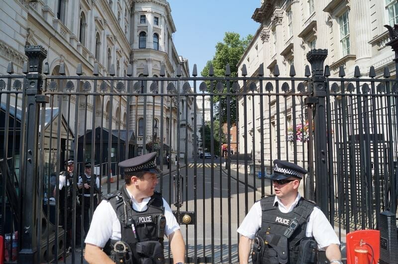 Scotland Yard siempre vigila Downing street