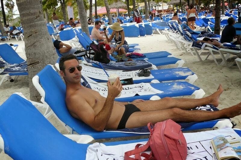 Descanso en Coco cay playas de Bahamas