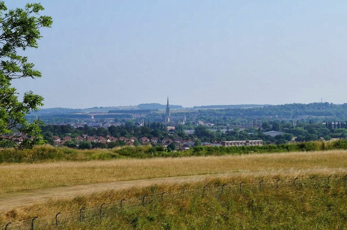 Salisbury desde Old Sarum