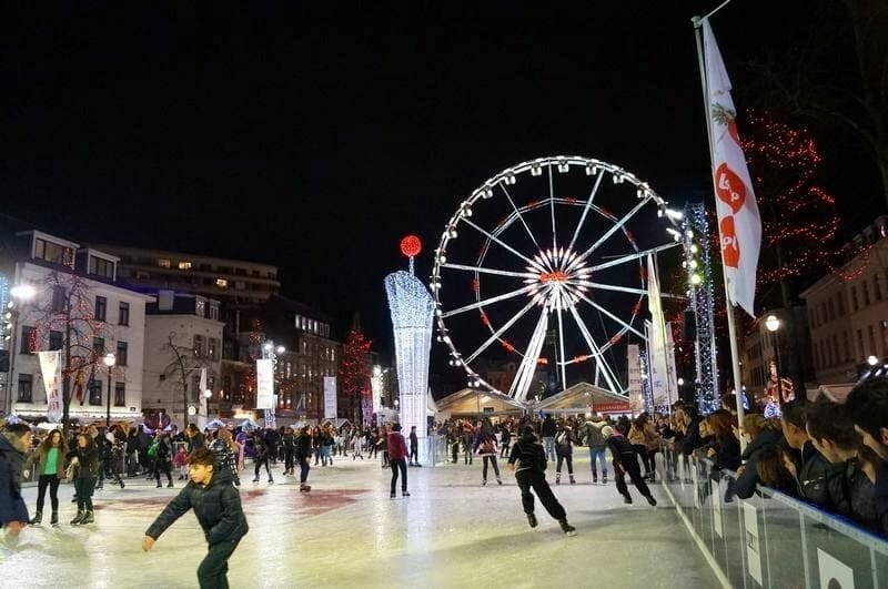 Navidad en Bruselas con la noria