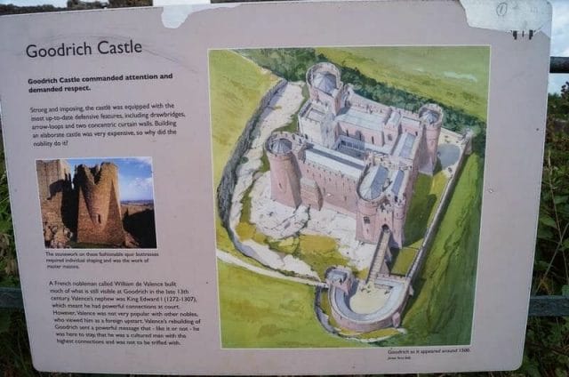 cartel castillo de Goodrich plano