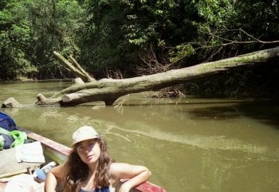 Marta en el Parque Nacional de Cuyabeno