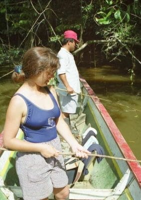 pescar en la selva