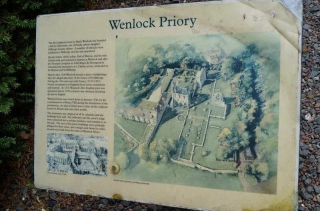 cartel Wenlock Priory