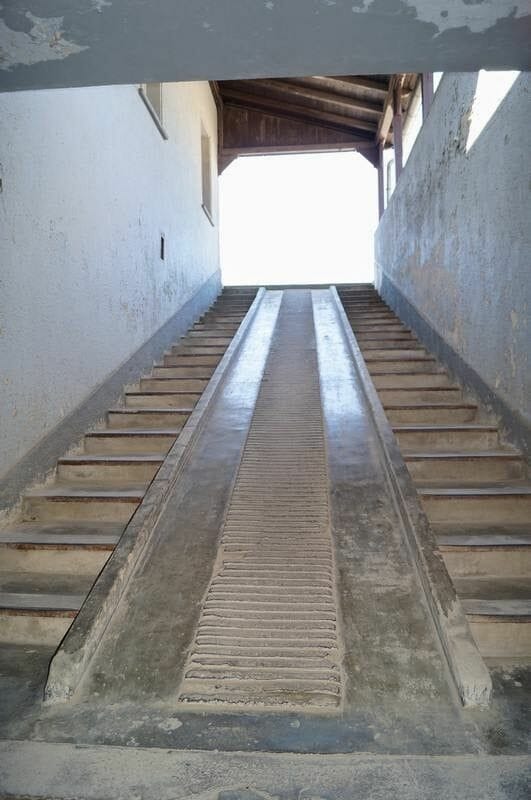 Escaleras campo de concentración de Sachsenhausen