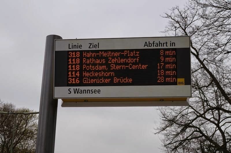 horarios buses wannsee